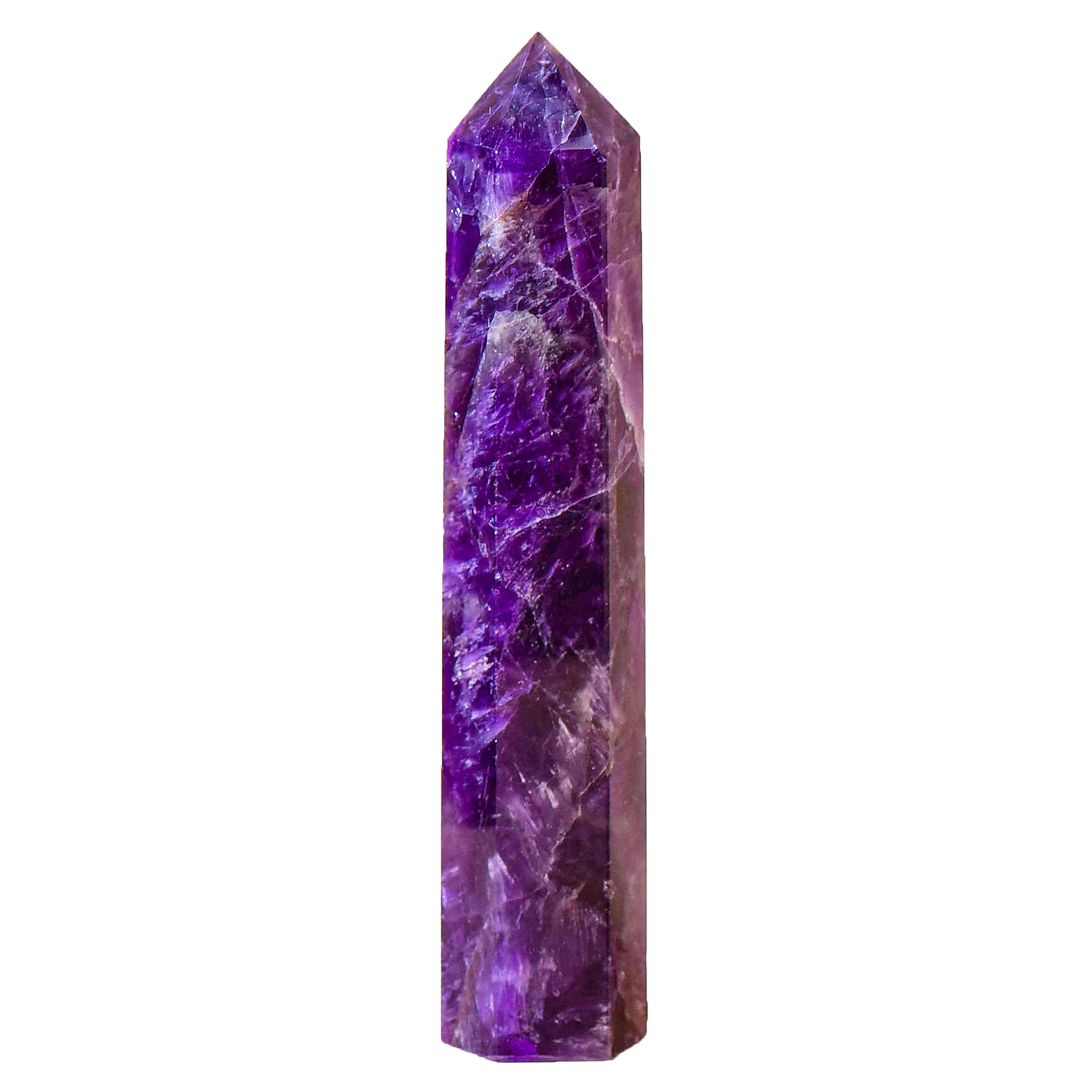 WUYOUSHI natural amethyst tower for home meditation and energy flow.