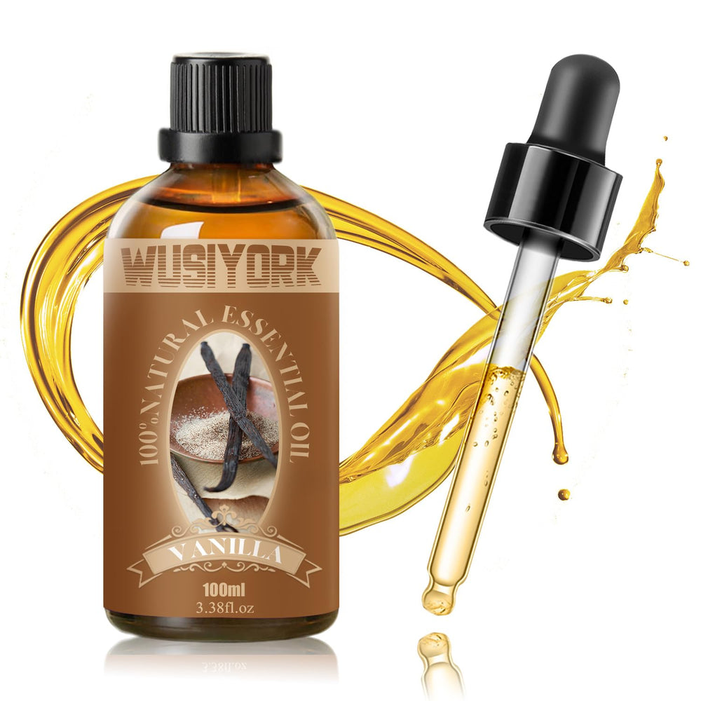 Wusiyork vanilla essential oil bottle for a pure aroma in diffusers.