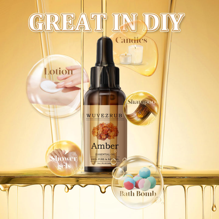 Wuvezrub Amber Essential Oil blends well in candles or soaps