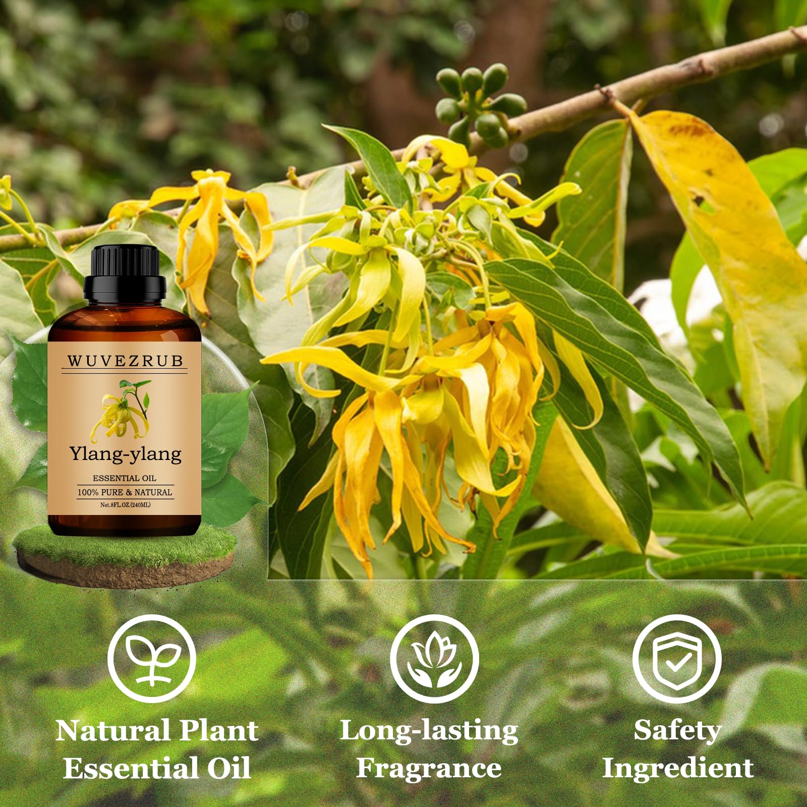 Wuvezrub candle fragrance mix with Ylang-Ylang for DIY projects.