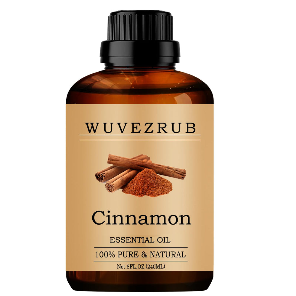 Wuvezrub Cinnamon essential oil for diffuser delivers a warm aroma to enhance rooms.