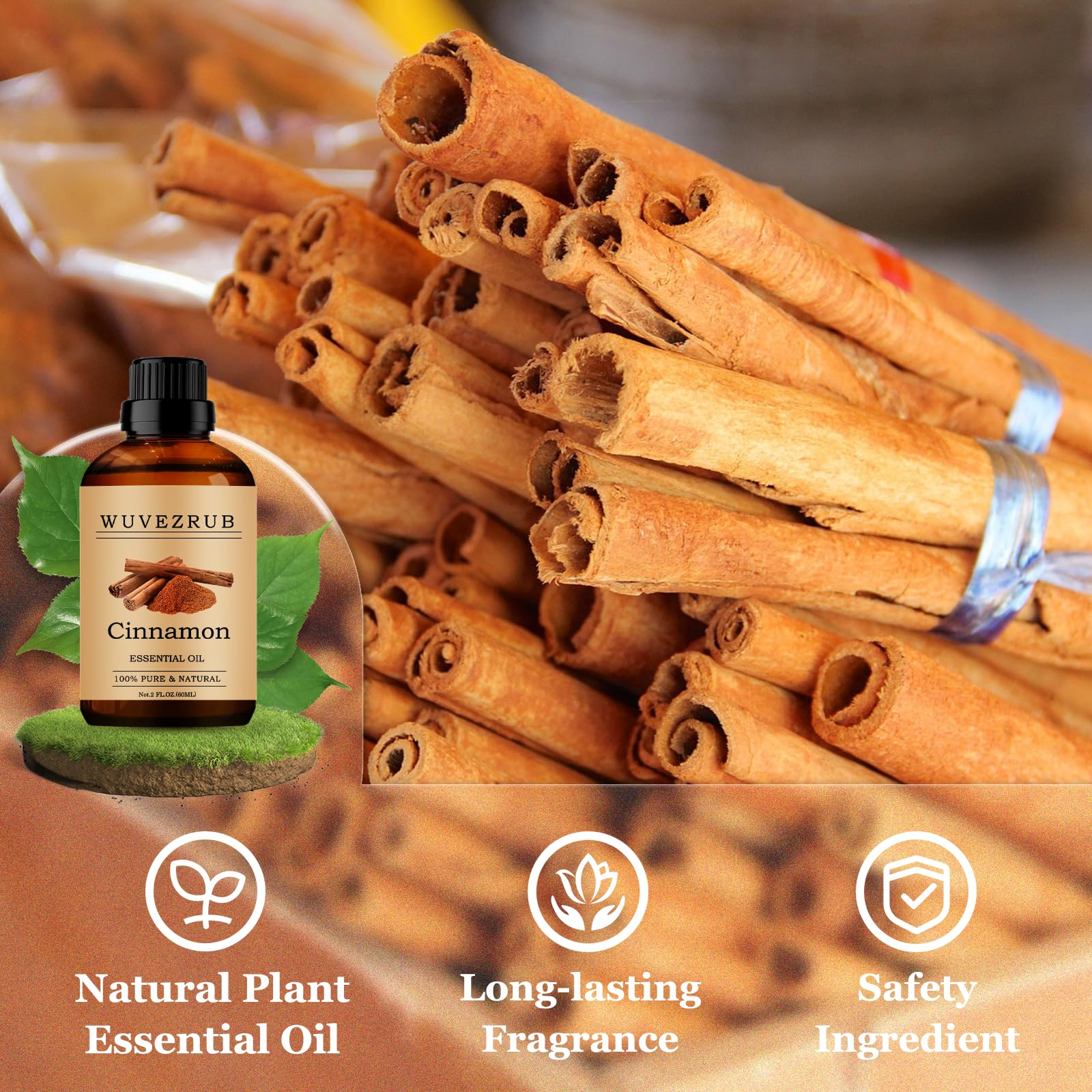 Wuvezrub cinnamon oil for candles and soaps to create lasting fragrance.