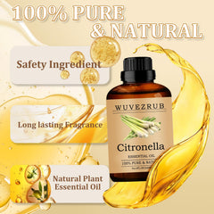 Wuvezrub Citronella oil dropper dispense supports precise diffusion in diffusers.