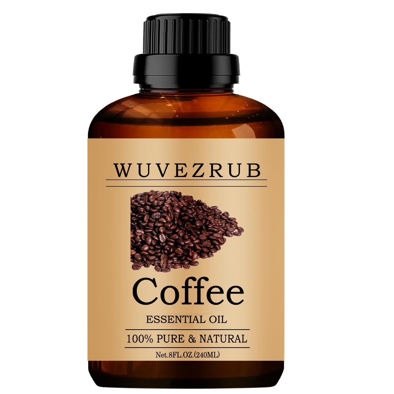 Wuvezrub coffee essential oils bottle showing premium aroma for home ambience