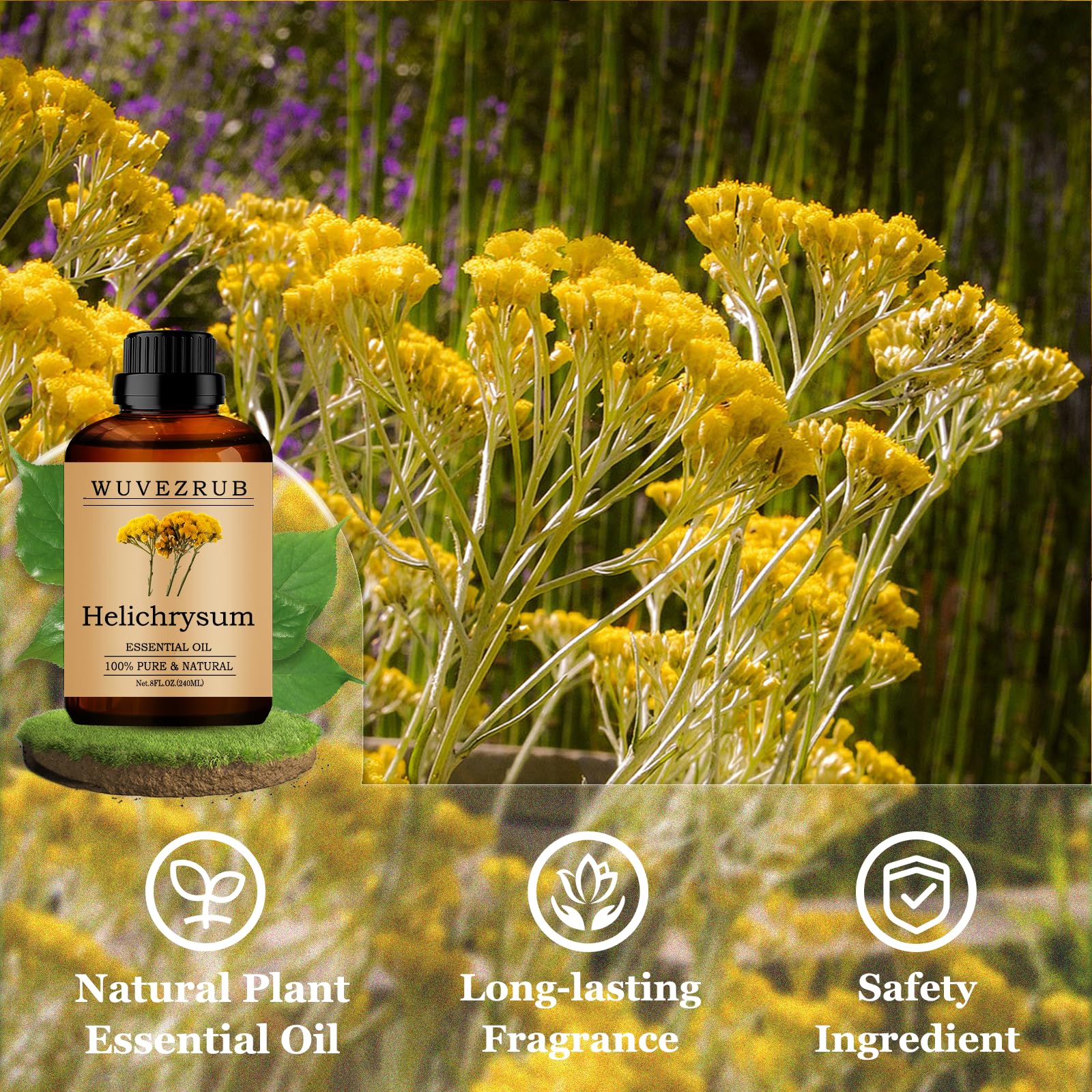 Wuvezrub helichrysum oil for DIY fragrance in candles, soaps, and lotions.
