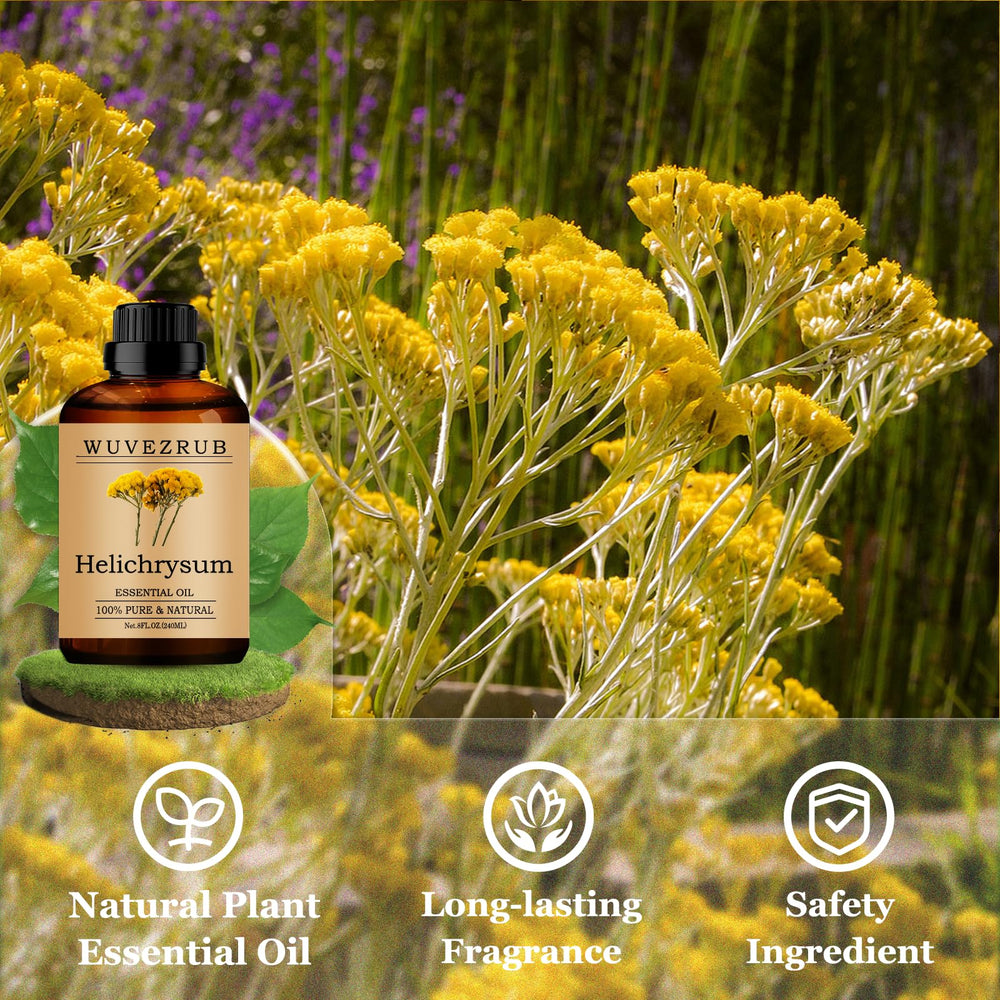 Wuvezrub helichrysum oil for DIY fragrance in candles, soaps, and lotions.