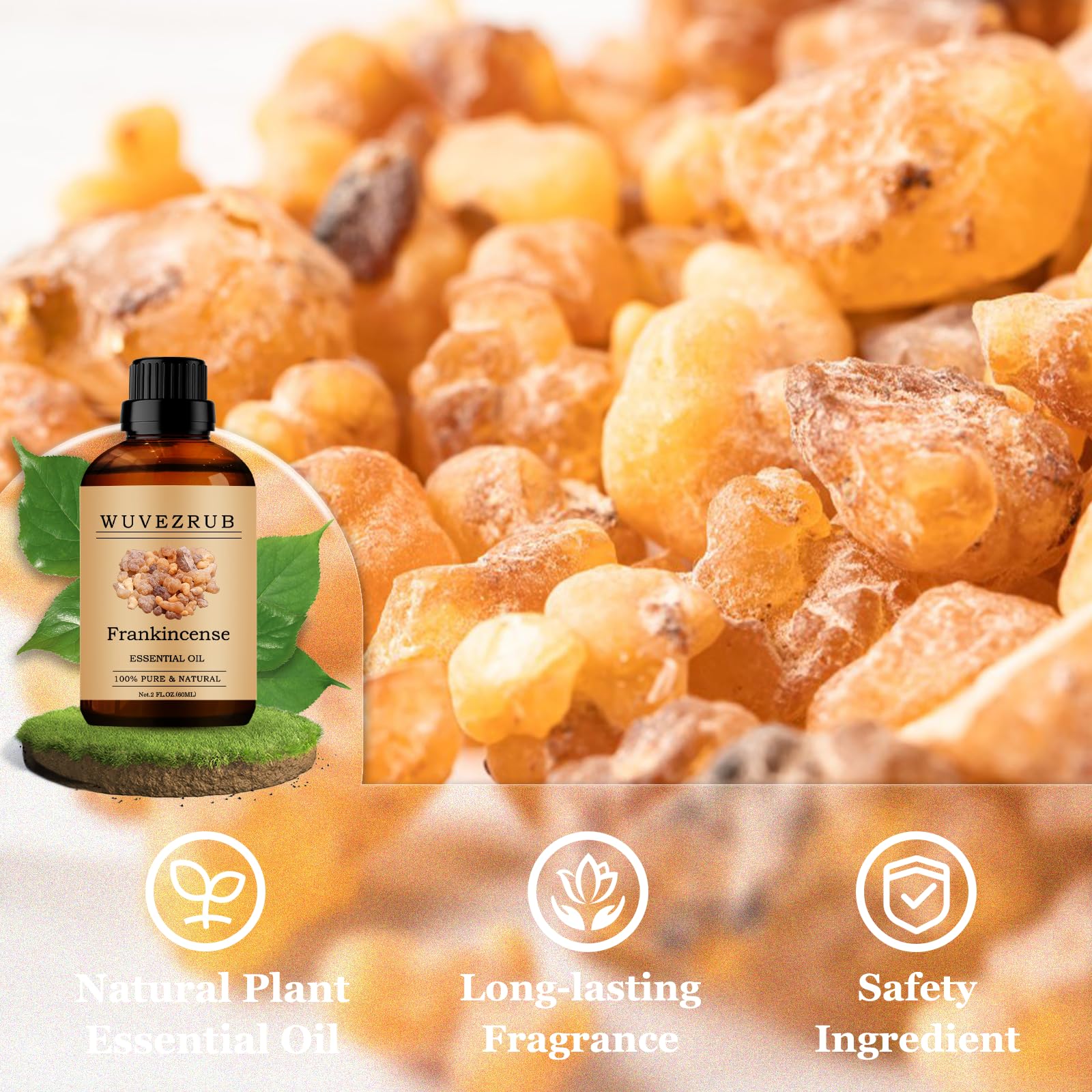 Wuvezrub Frankincense oil used to scent candles for long-lasting fragrance.