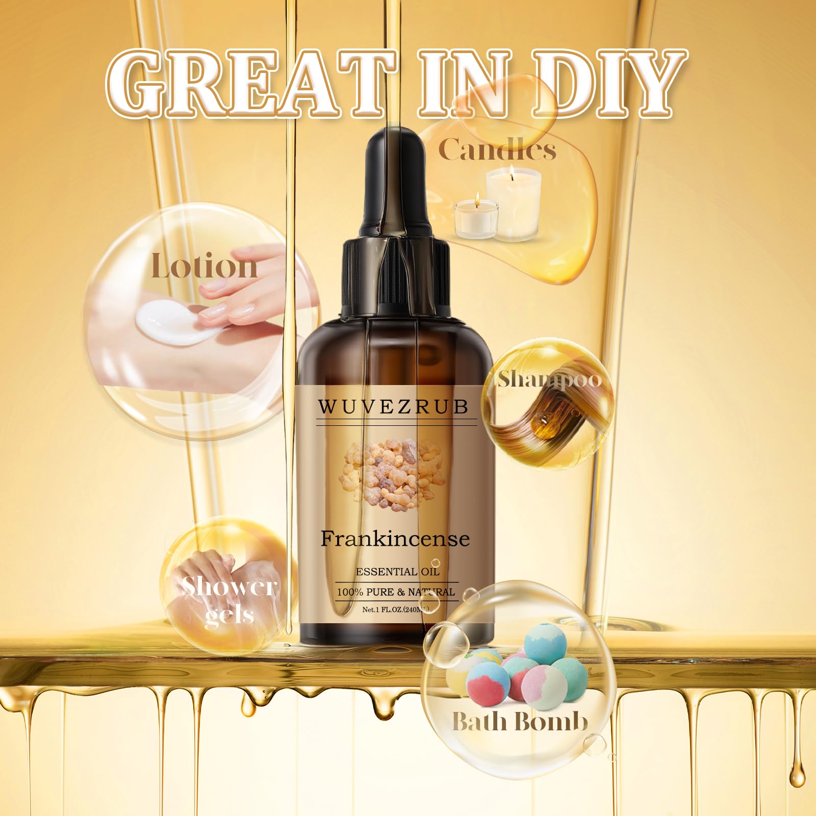 Wuvezrub Frankincense dropper for precise measurement and drops