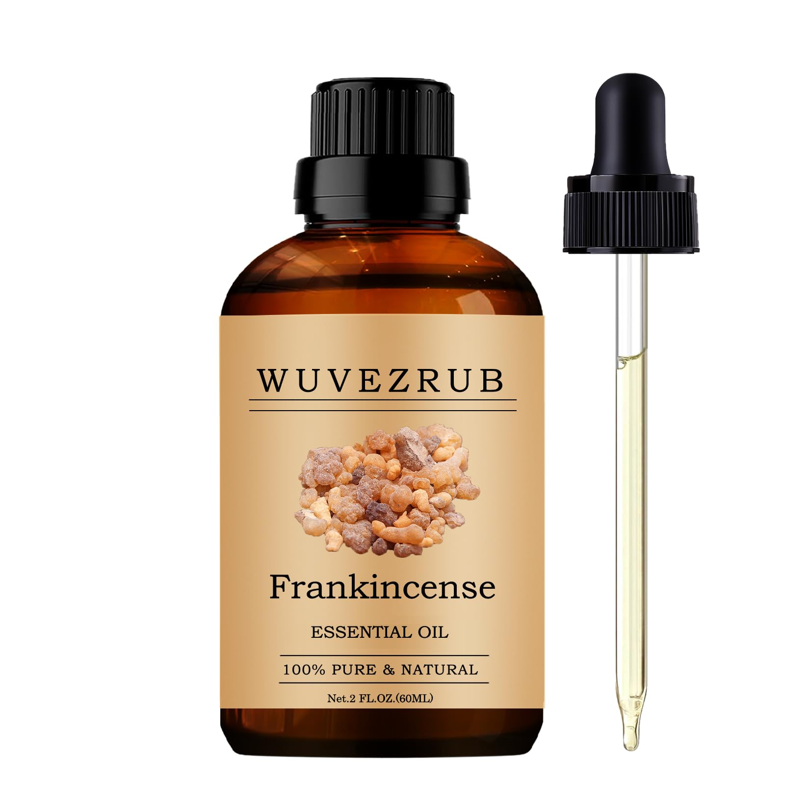 Wuvezrub Frankincense oil bottle for diffuser aromatherapy and room ambiance.