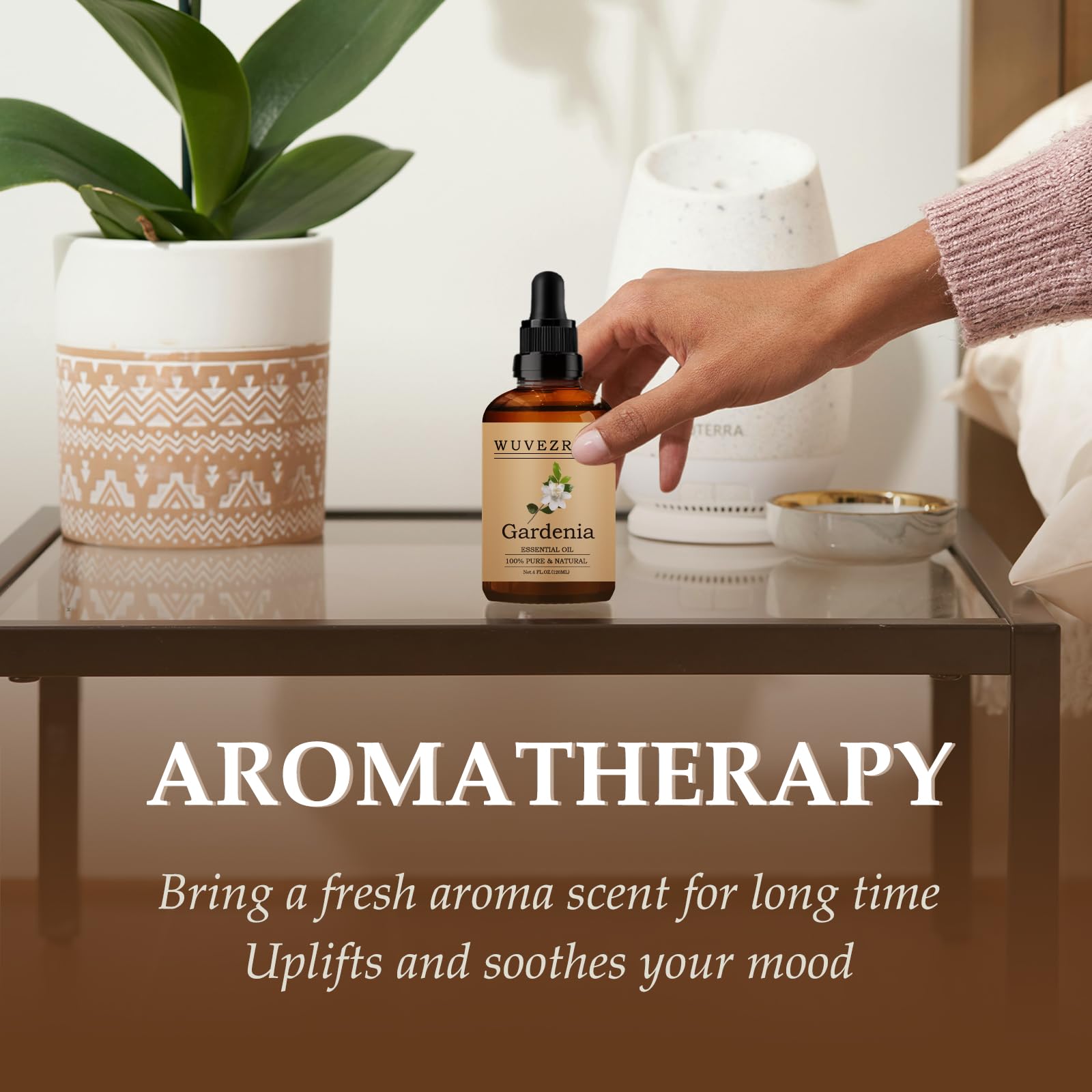 DIY beauty and fragrance projects with Wuvezrub Gardenia oil for personal care.
