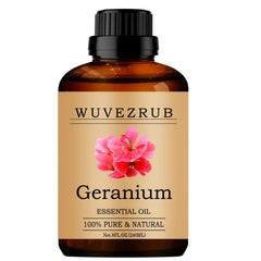 Wuvezrub Geranium oil bottle provides a pure aroma for diffuser use.