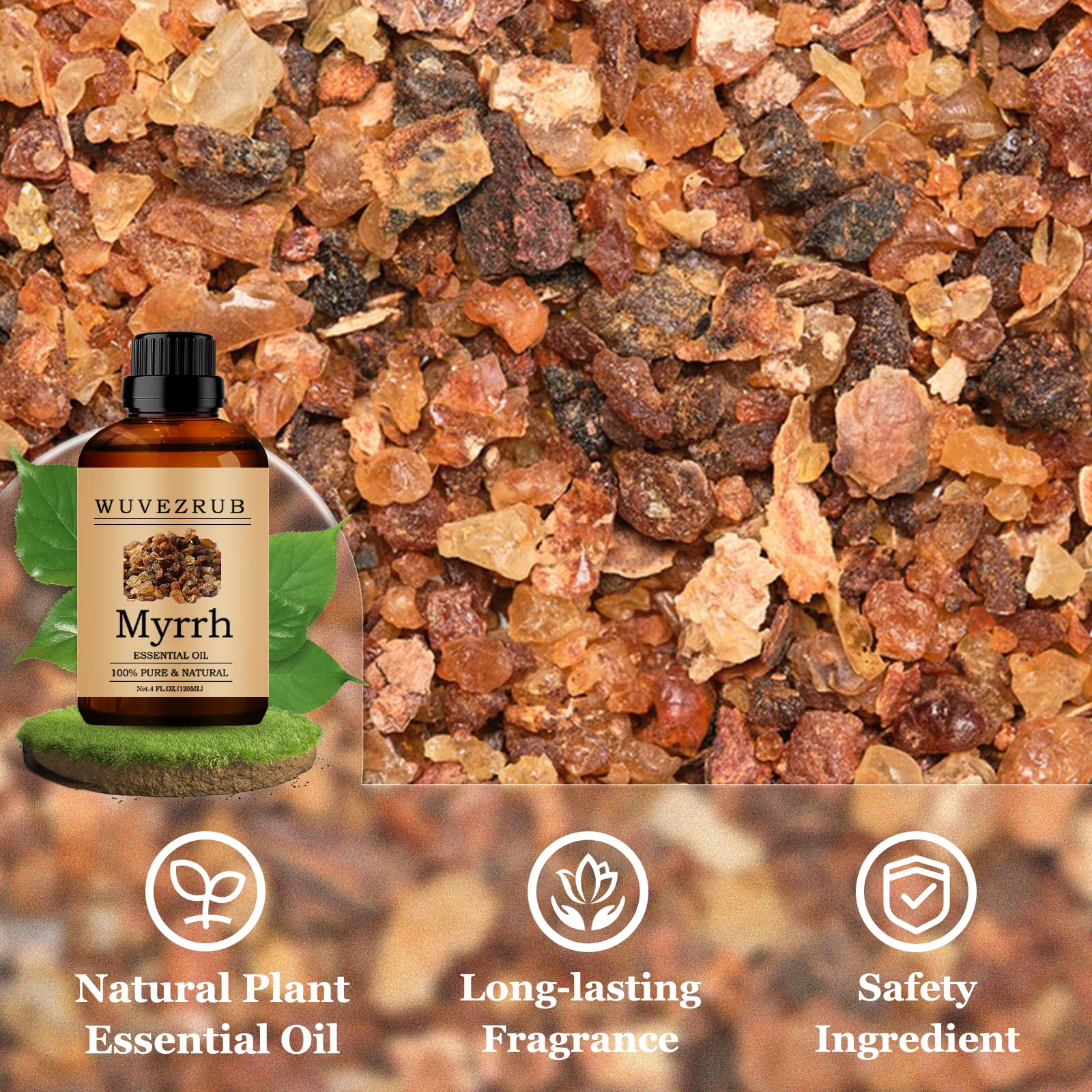 Wuvezrub Myrrh oil used in DIY candles for subtle fragrance