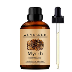 Wuvezrub Myrrh essential oil bottle ready for diffuser aroma.