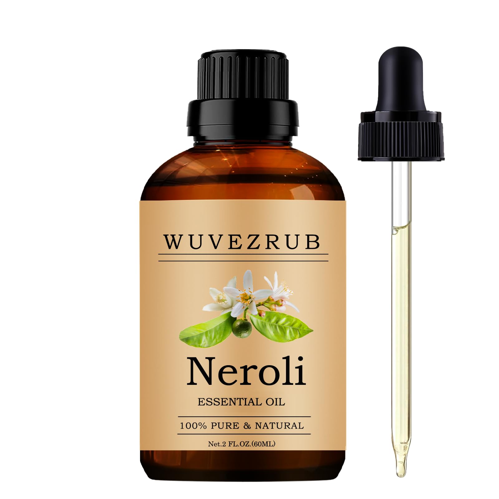 Wuvezrub Neroli oil bottle 60ml ready for diffuser aromatherapy