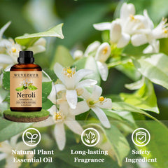 Wuvezrub Neroli oil packaging on display, gift-ready.