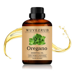 Wuvezrub oregano oil 240ml bottle showcases a pure steam-distilled formula for aromatherapy.