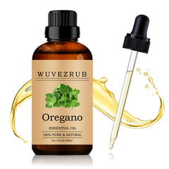 Wuvezrub oregano oil bottle with dropper for precise aroma diffusion.