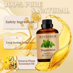 Wuvezrub Peppermint Oil diffuser-drops shown for simple diffuser use.
