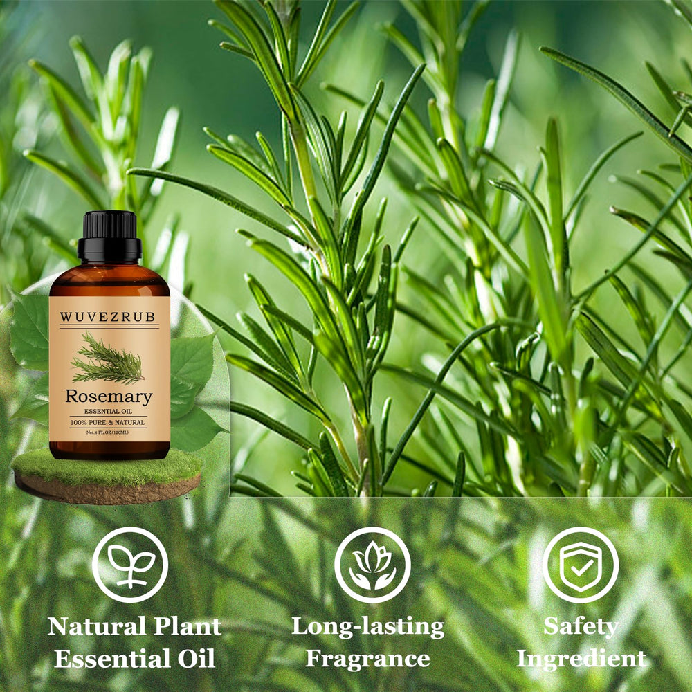 Wuvezrub rosemary oil added to candles for lasting fragrance.