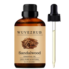 Wuvezrub sandalwood bottle 120ml on wood for aroma usage