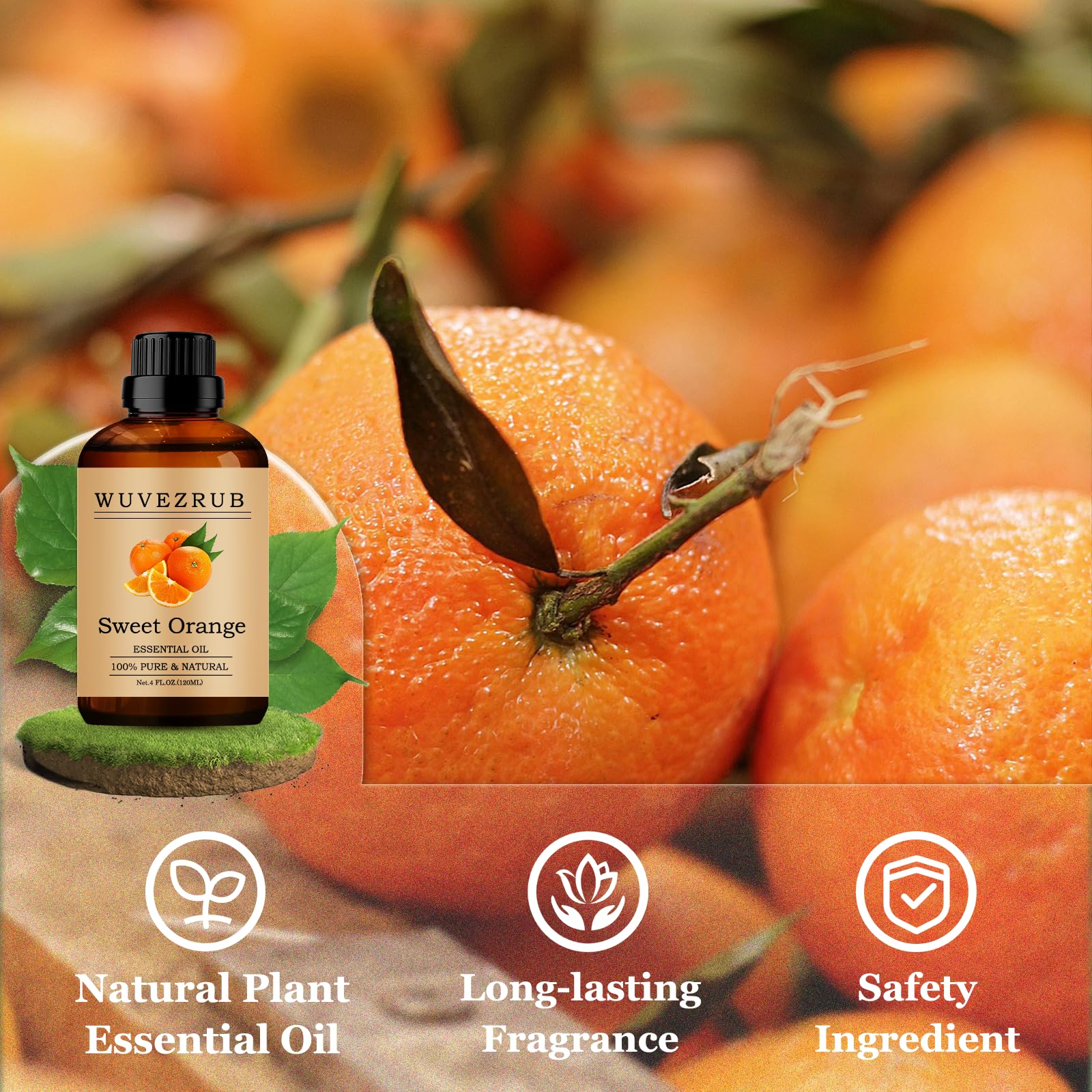 Wuvezrub Sweet Orange oil used in DIY candles for a bright scent