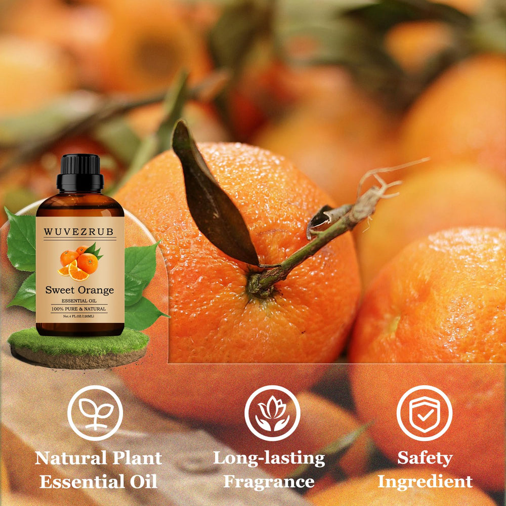 Wuvezrub Sweet Orange oil used in DIY candles for a bright scent