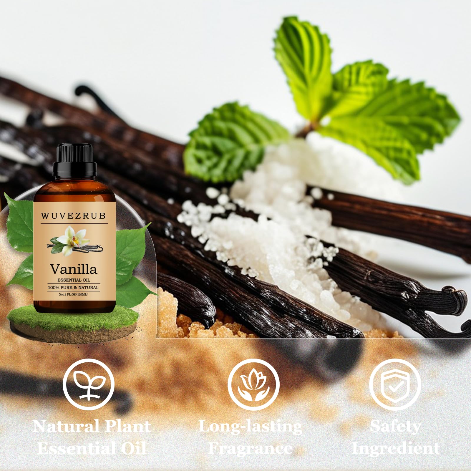 Wuvezrub vanilla oil for DIY candles and soaps with long-lasting scent.