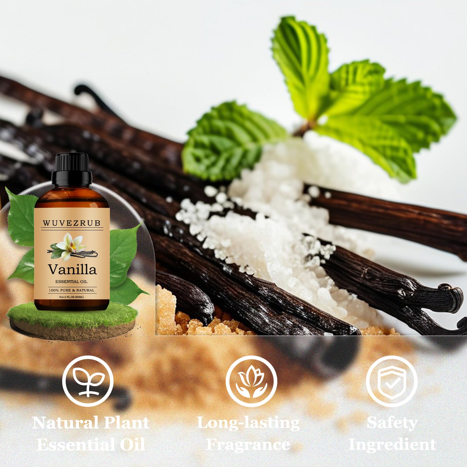 Wuvezrub vanilla candle-fragrance enhances handmade candles with lasting scent.