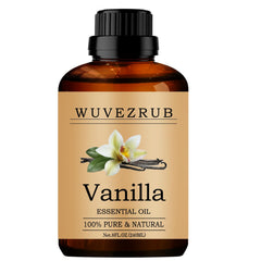 Wuvezrub vanilla essential oil bottle pour to fill rooms with a warm, inviting aroma.
