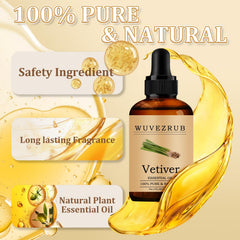 Wuvezrub Vetiver oil dropper ready for precise dosing.