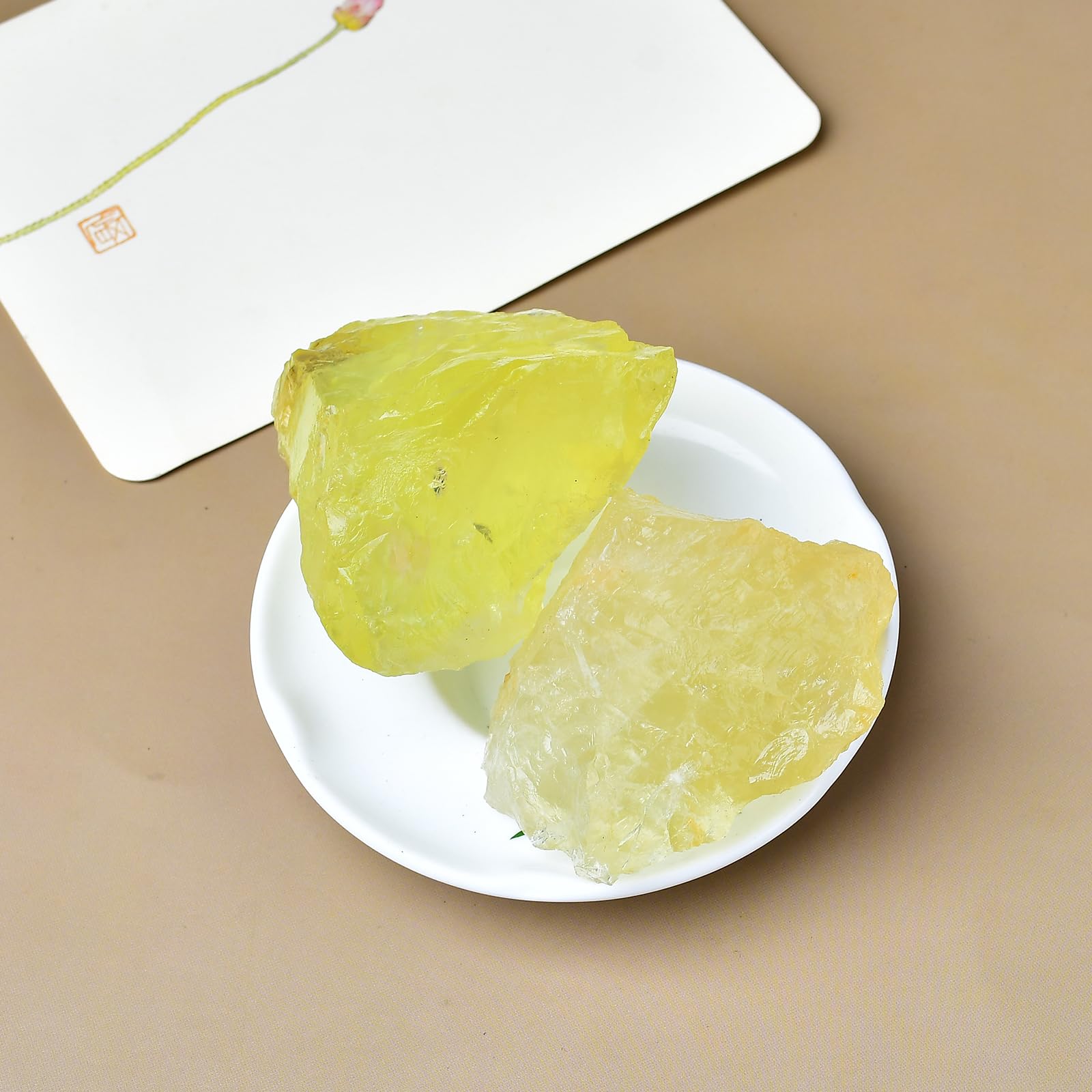WUYOUSHI Citrine crystals gift-ready packaging and presentation