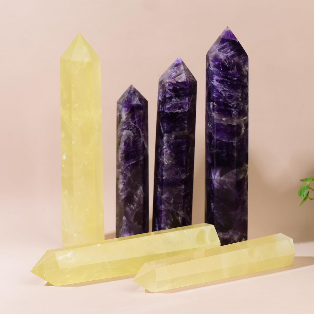 WUYOUSHI meditational crystal wand invites calm, focus, and ambient room decor.