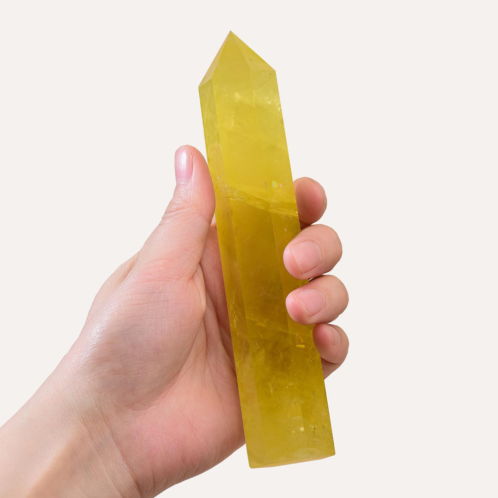 WUYOUSHI crystal wand spire, meditation ready design for focused energy.
