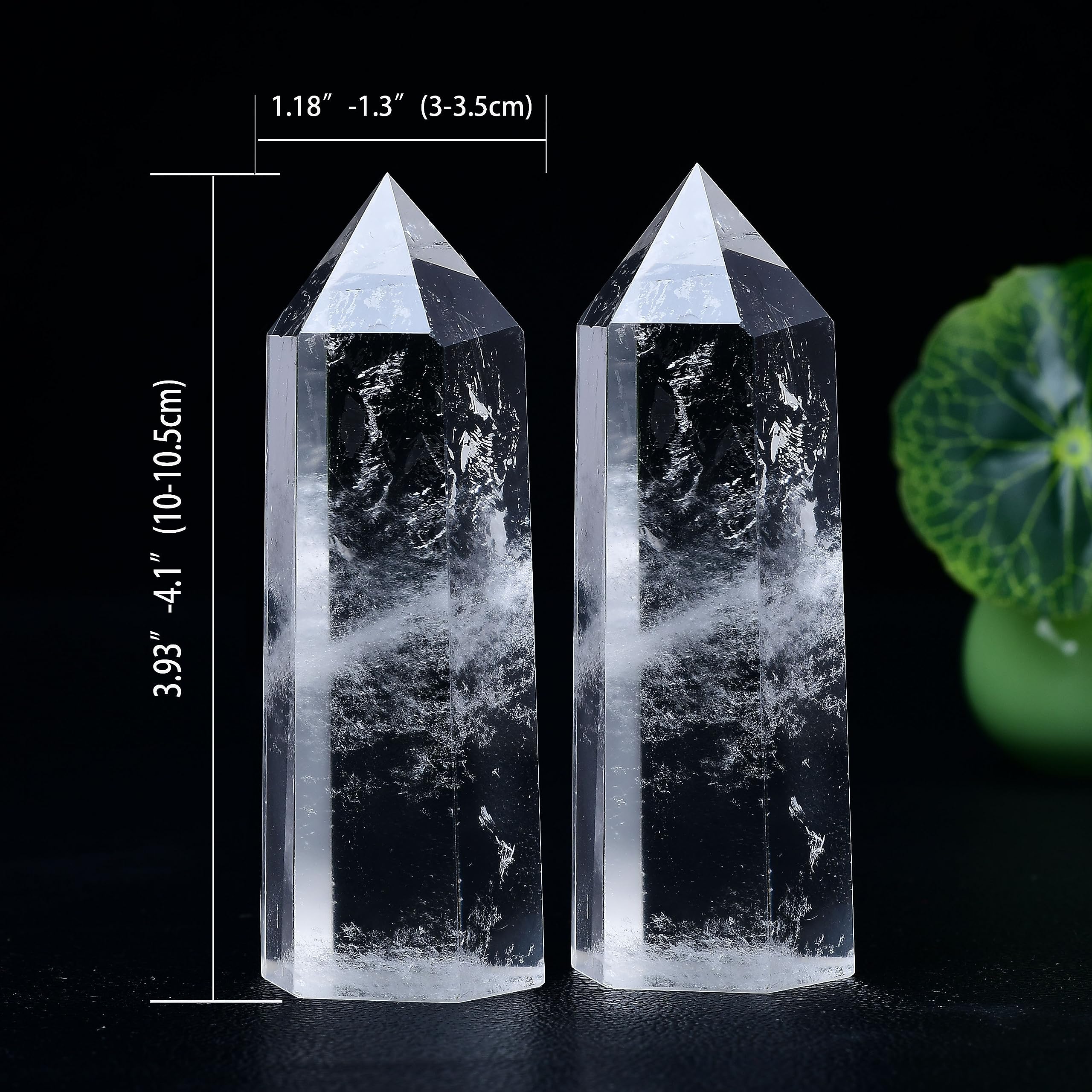 WUYOUSHI hand-polished spire concentrates energy at the tip for focused sessions.