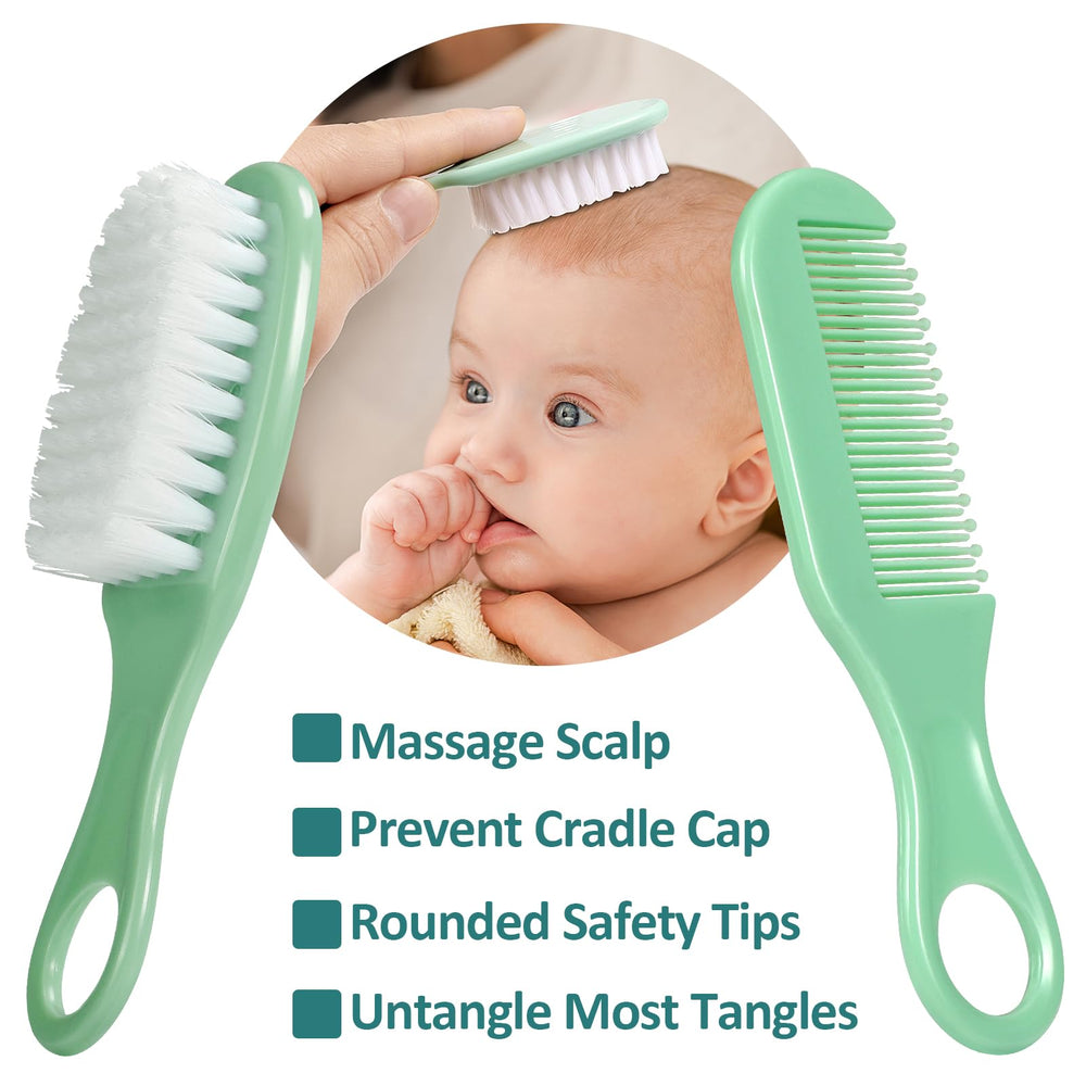 WXA Baby Grooming Kit hair brush for soothing scalp massage