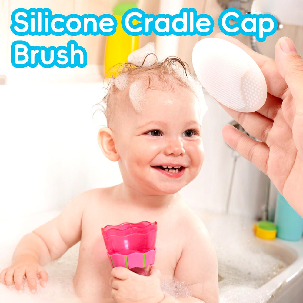 WXA baby hair brush for gentle scalp massage.