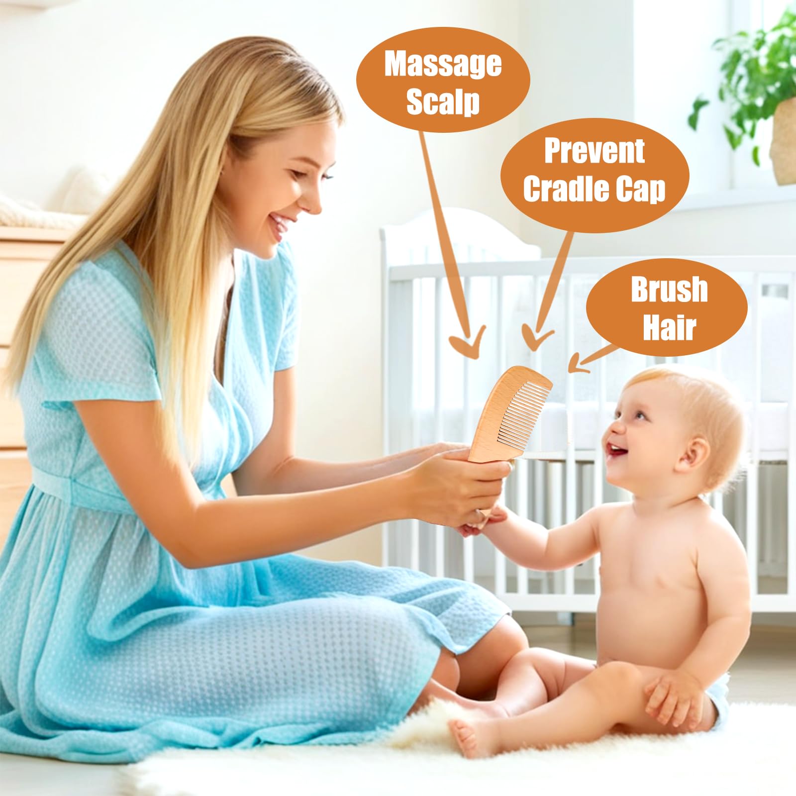 WXA toddler scalp massage brush for soothing brushing sessions