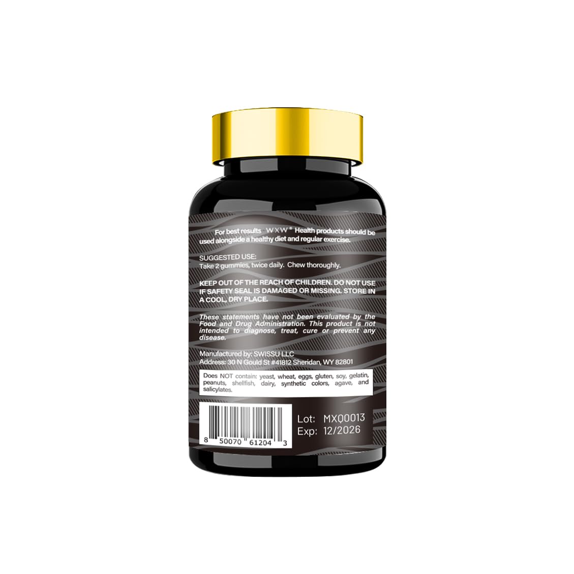 WXW Himalayan Shilajit Gummies on kitchen counter for easy daily integration.