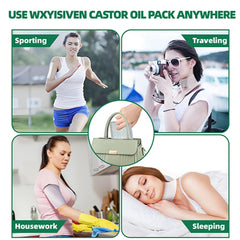 WXYISIVEN reusable wrap worn on body demonstrating freedom of movement