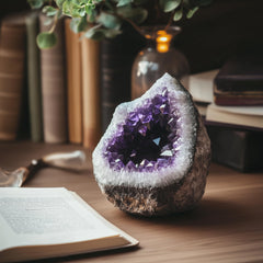 WYJHYZN amethyst rough edges highlight natural beauty for sacred space.