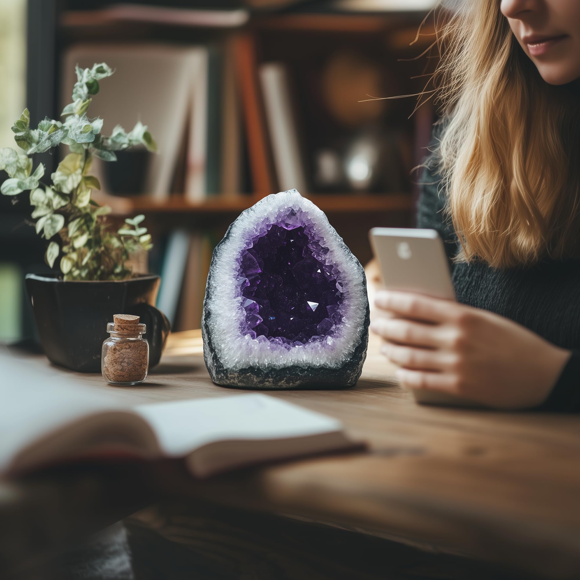 WYJHYZN amethyst tips-edge care advises gentle handling and cleaning.