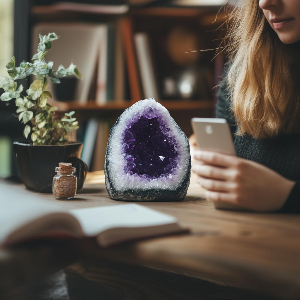 WYJHYZN amethyst tips-edge care advises gentle handling and cleaning.