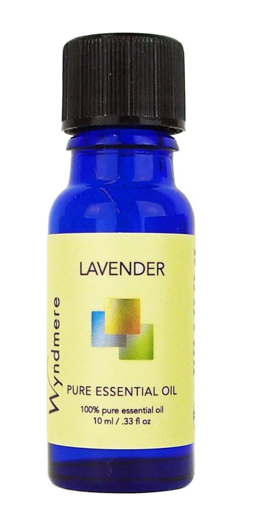 Wyndmere Lavender essential oil diffuser bottle displaying 10 ml capacity for calm ambiance