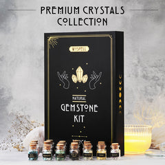 Wyspell Crystal Grid Kit with selenite and guide for ritual layouts.