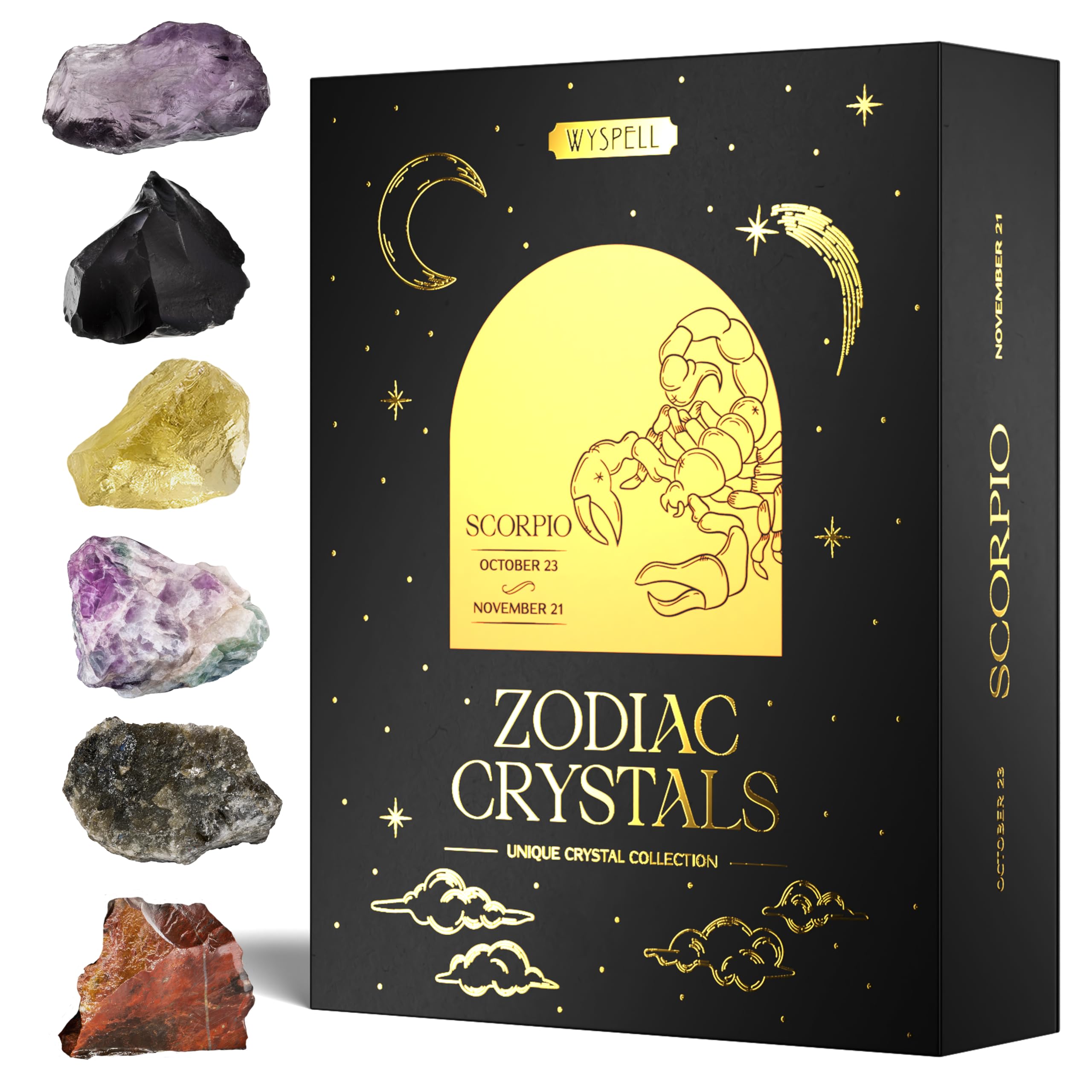 Wyspell Scorpio crystal amethyst for creativity and focus.