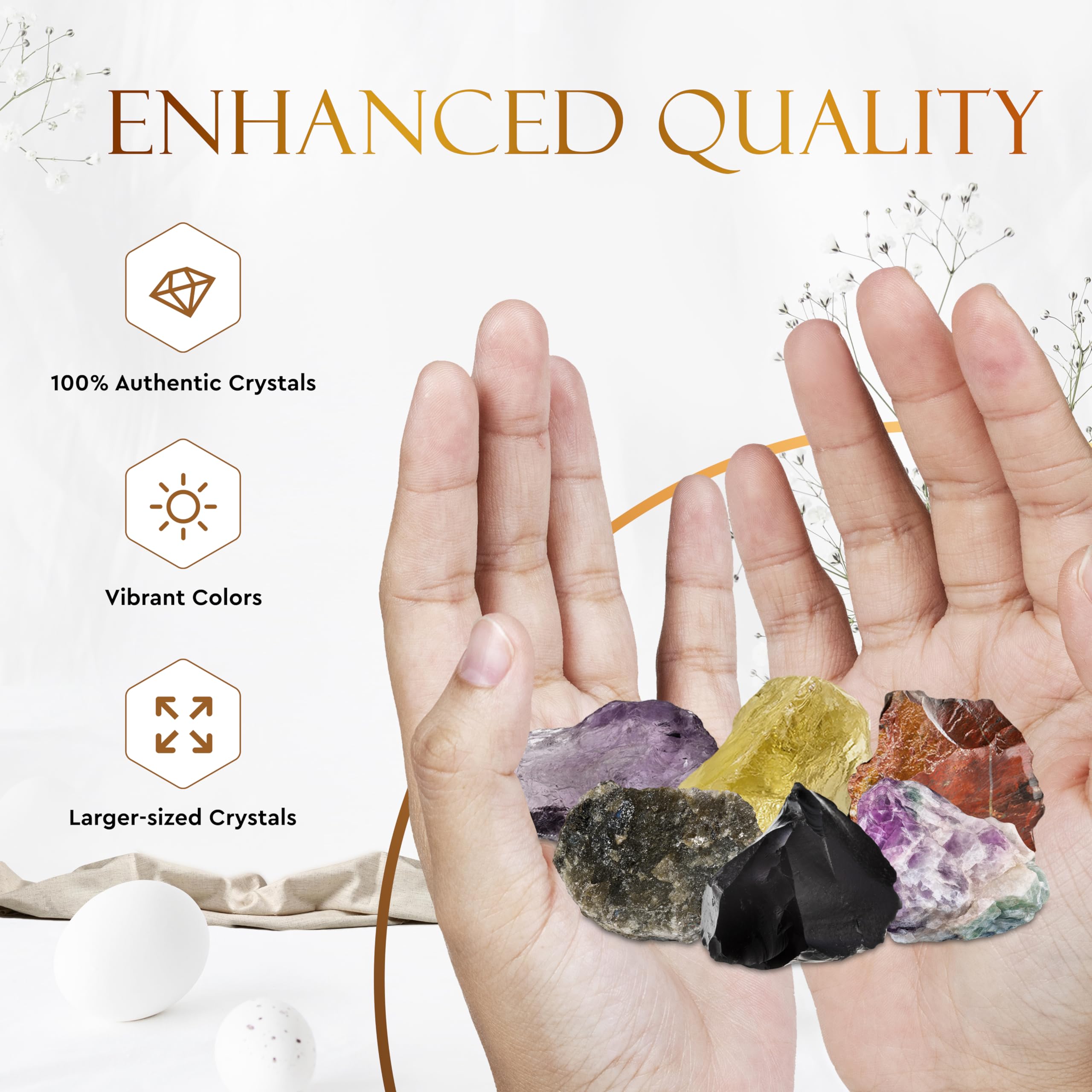Wyspell Scorpio crystal rainbow fluorite for clarity and balance.