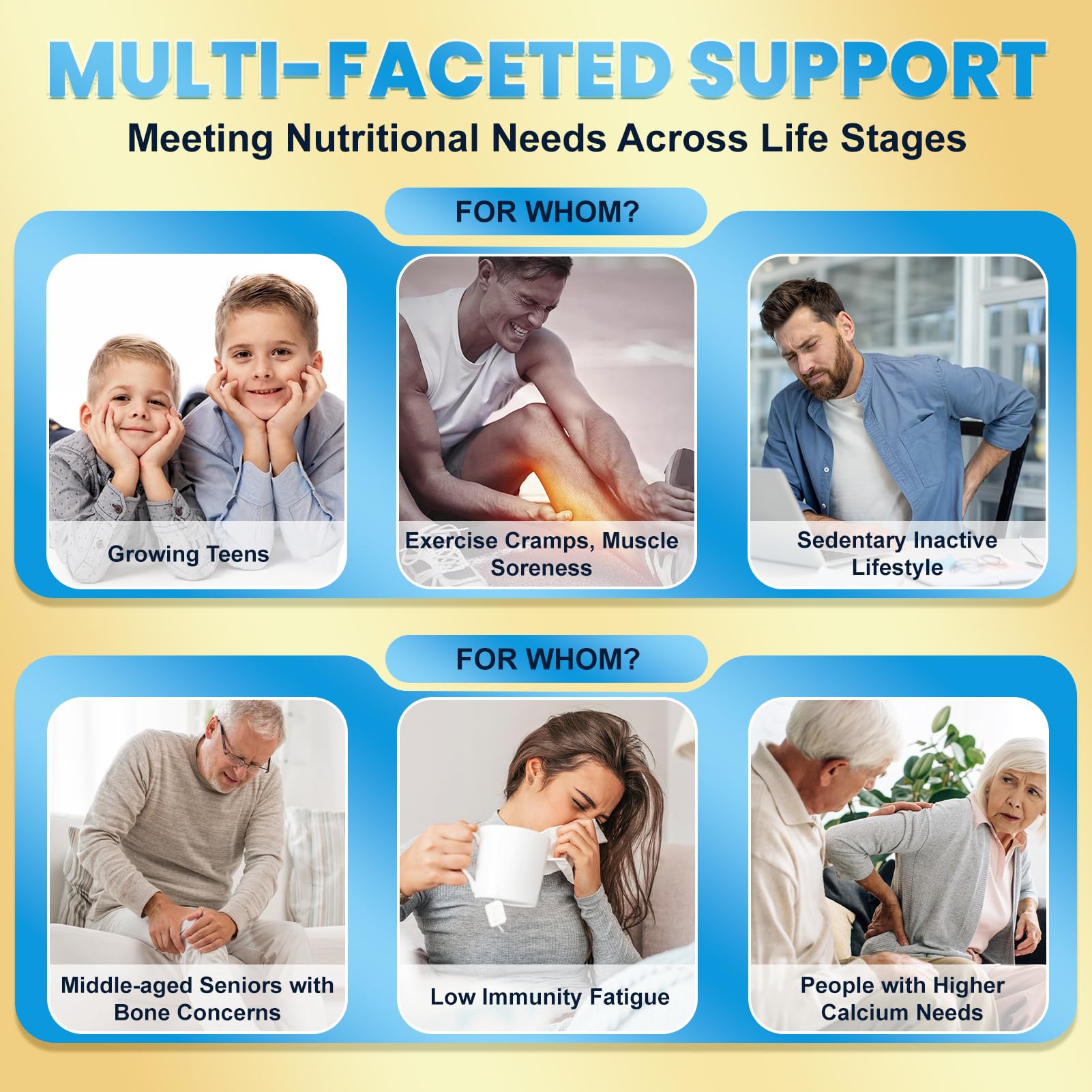 WyuuKi two-pack calcium citrate gummies emphasizes convenient family use