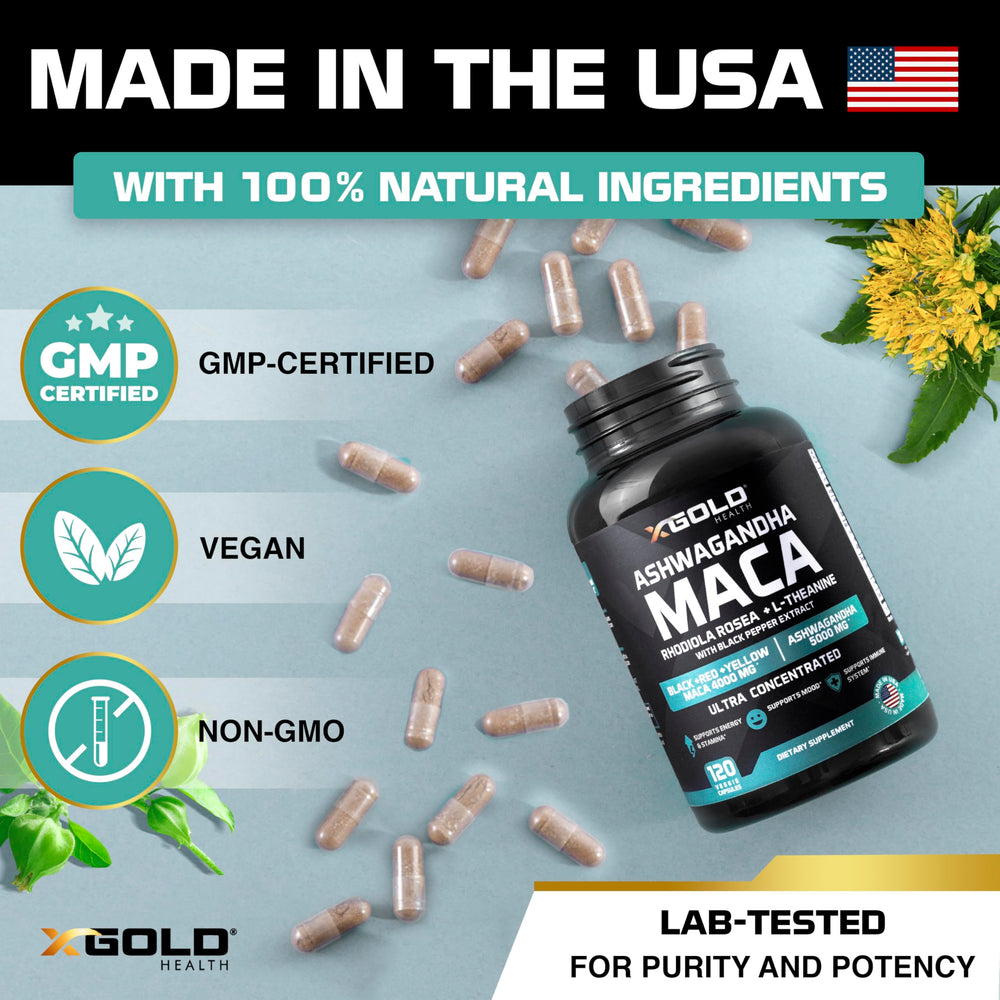 X Gold Health daily serving one capsule for energy potential