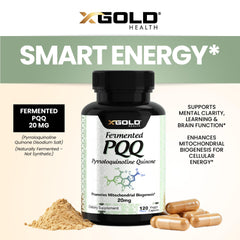 X Gold Health PQQ 20 mg: cápsulas vegetarianas para absorción eficiente