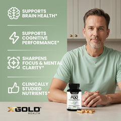 X Gold Health PQQ 20 mg: visual de fermentación premium para mayor biodisponibilidad